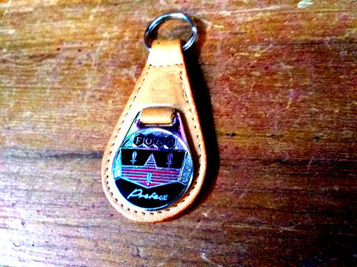 Ford prefect leather keyring - prefect,