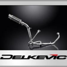 HONDA XL125V VARADERO FULL EXHAUST SYSTEM 200mm CARBON ROUND SILENCER