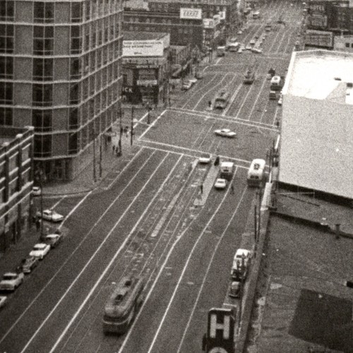 Vintage 1960s market street - 1960s,
