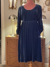 Stunning Teal Blue Velvet Silk