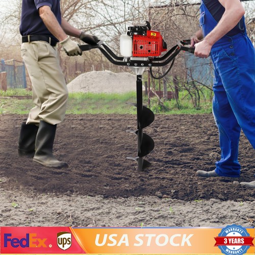 Man petrol earth auger - 2-man,