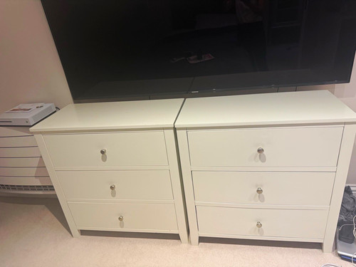 White drawer chest of - chest,