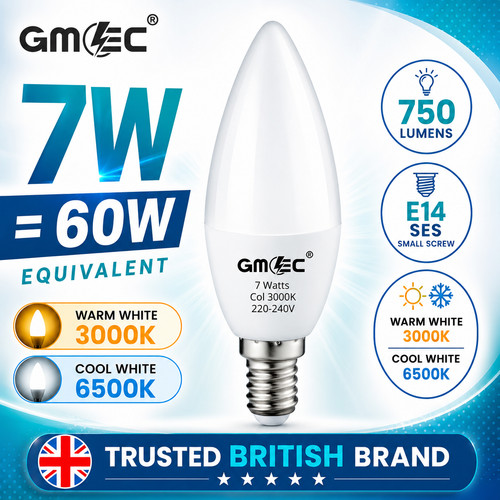 E14 led candle bulb 60w - candle, 7w
