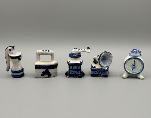 Vintage miniature blue white - miniature,