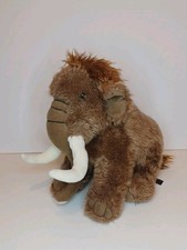 DOWMAN Soft Touch Sitting Woolly Mammoth Brown Cuddly Soft Toy Plush 25cm 10”