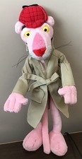 The Pink Panther - Bendable/Poseable Plush Toy - 13 Inches Tall - Good Used 