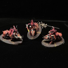 Warhammer 40K AoS Chaos Daemons Bloodcrushers Of Khorne Painted