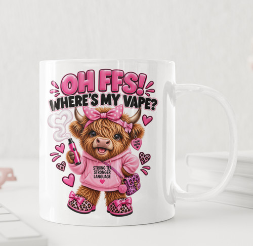Funny highland cow - funny, vape