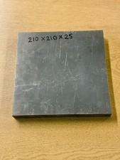 ALUMINIUM SQUARE FLAT PLATE BAR BILLET 210MM X 210MM X 25MM GRADE - 6082 T6