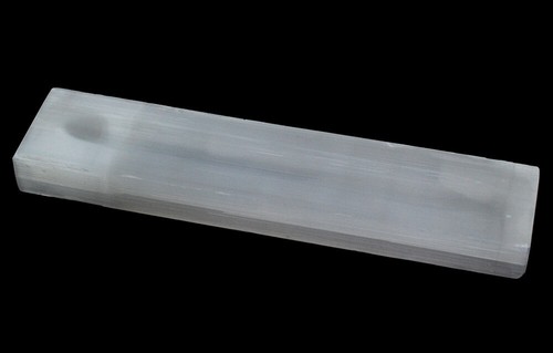 Selenite ingot groove 20x4 - selenite,