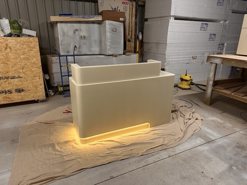 Bespoke reception desk beauty - desk,,
