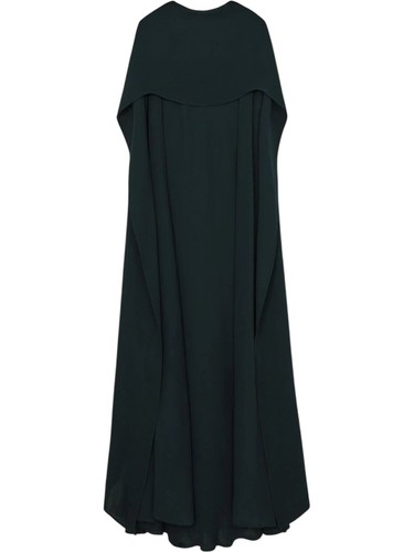 Greta crepe cape maxi dress - crepe, in