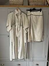 Vintage 70s Bill Gibb 3 Piece Set Ivory Size 10