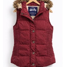 Superdry Burgundy Padded Gilet