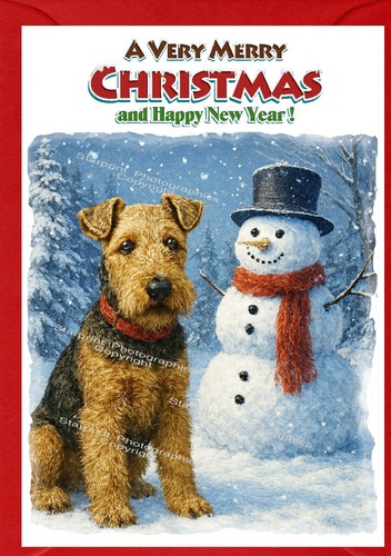Welsh terrier dog - (4", x