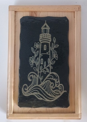Laser engraved slate - laser,