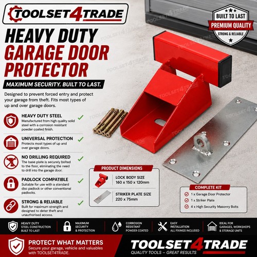 Heavy duty garage door - door, lock