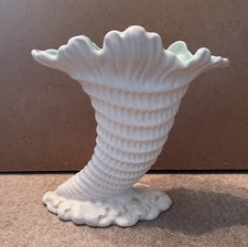 Vintage 1960's Sylvac Shell White Vase Ceramic