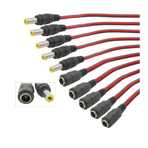 12v male female power - female, dc
