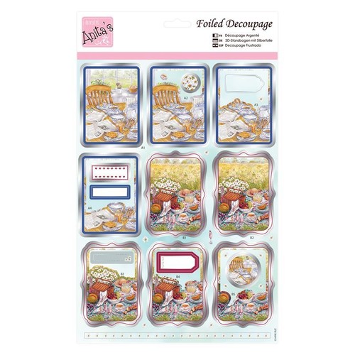 Anitas foiled decoupage - foiled,