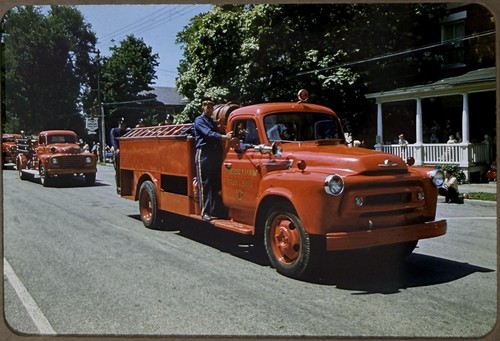Old fire truck parade - truck,