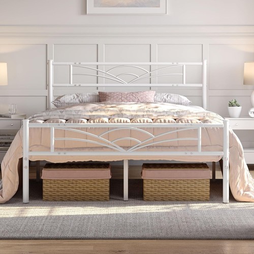 Metal bed frame slatted beds - metal,