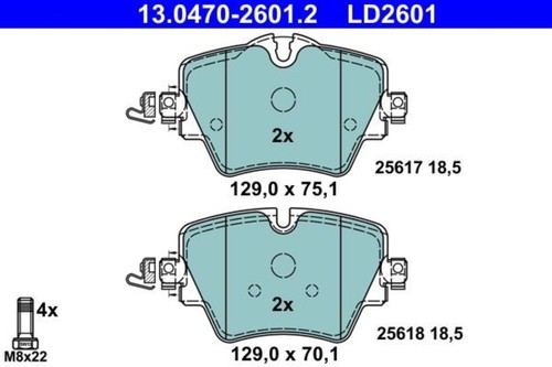 Disc ceramic brake - pad, ate