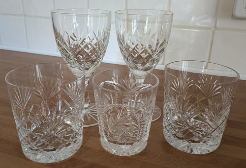 Vintage crystal cut glass - 5,
