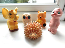 Vintage Retro 80th Rubber Toys