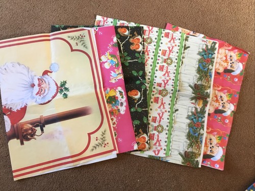 Vintage christmas wrapping - christmas,