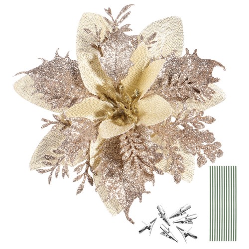 Pcs artificial poinsettia - 12,