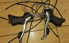 Shimano Tiagra ST-4500 9 Speed Double STI Levers With Cables 