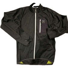 Haglofs Heron Jacket men's dark grey stretchy fleece - size large
