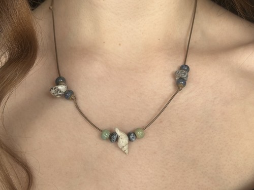 Handpicked seashell cord - seashell,