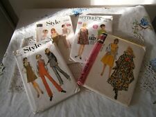 Vintage Late 1960s Ladies Sewing Patterns Fancy Dress Pants Shawl Super CUTE WOW