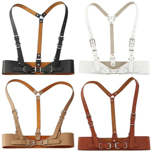 Women leather belt - body, chest