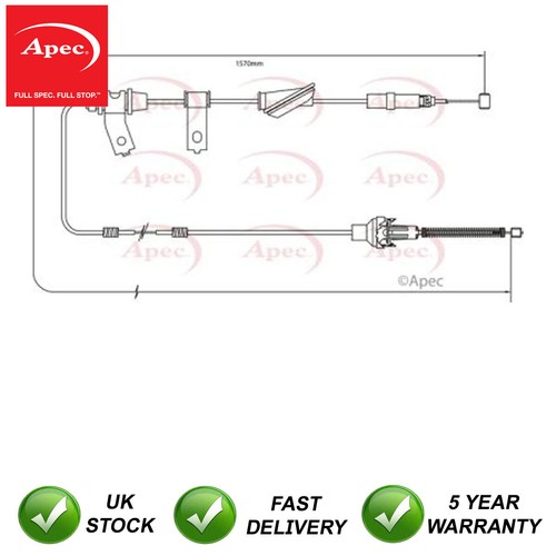 Hand brake cable rear - hand,