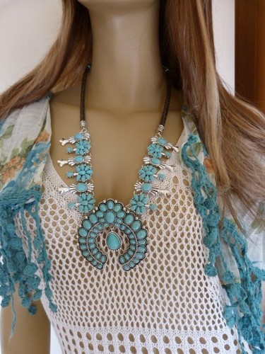 Turquoise silver squash - turquoise,