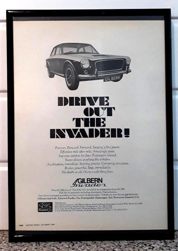 Framed original classic car - framed,
