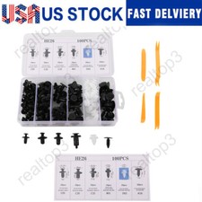 100pc Plastic Rivets Fastener