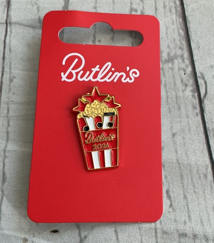 Butlins 2026 popcorn pin - popcorn,