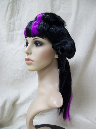 Black purple arigato - black, wig