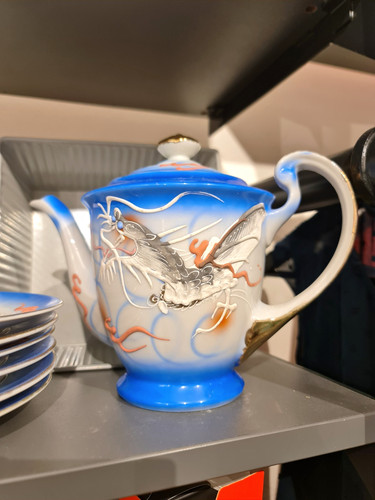 Blue white dragon porcelain - blue,
