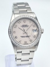 Ladies Rolex Datejust 31mm 78240 Jubilee Cream Dial Diamond Bezel Oyster Box