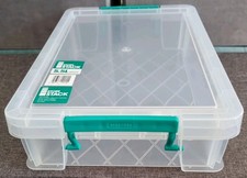 StoreStack 5.5 Litre Clear Plastic A4 Lidded Storage Box (40 x 25.5 x 8cm)