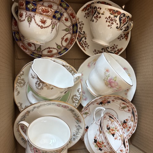 Vintage china cups saucers - vintage, 6