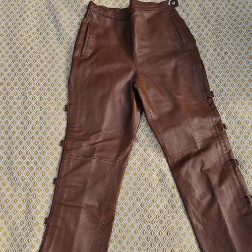Brown real leather - brown,