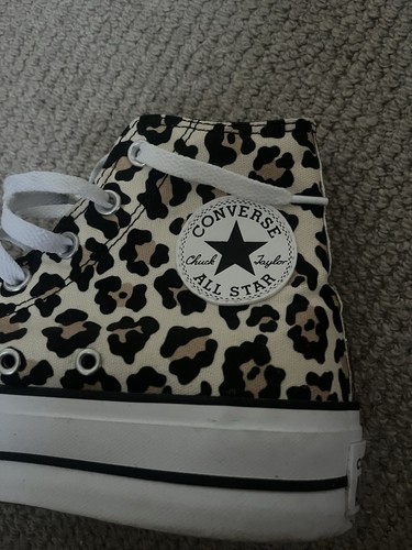 Leopard print converse - print,