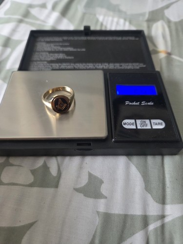 9ct gold masonic swivel ring - swivel,