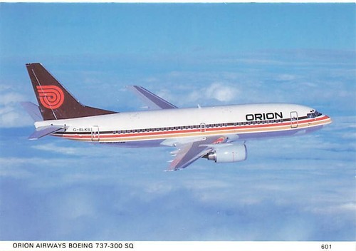 Vintage postcard orion airways - vintage,